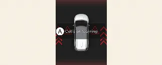 Kia Carnival instrument cluster display showing collision warning message