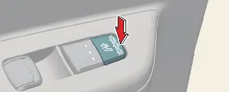 Rear seat heater control button location in Kia Carnival