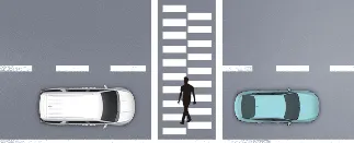 Kia Carnival driver warning to remain vigilant for pedestrians at all times