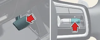 Kia Carnival cancel button on steering wheel