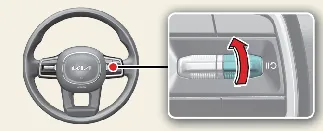 Kia Carnival steering wheel (+) switch for increasing cruise speed