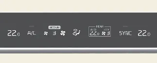 Kia Carnival climate control panel interface mode