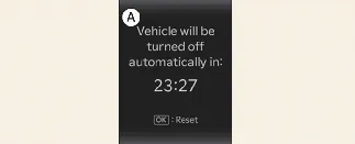 Countdown display for the Kia Carnival Vehicle Auto Shut-off system