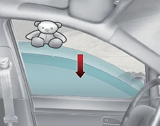Safety sensors and automatic reversal mechanism in Kia Carnival windows