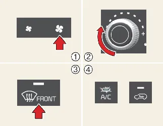 Automatic defrosting setup for Kia Carnival
