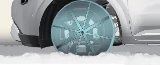 Fabric-type tire chains suitable for Kia Carnival 19-inch wheels