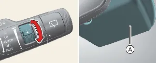 Rain sensor location for Kia Carnival auto wiper system