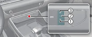Status indicator light for Kia Carnival wireless charging pad